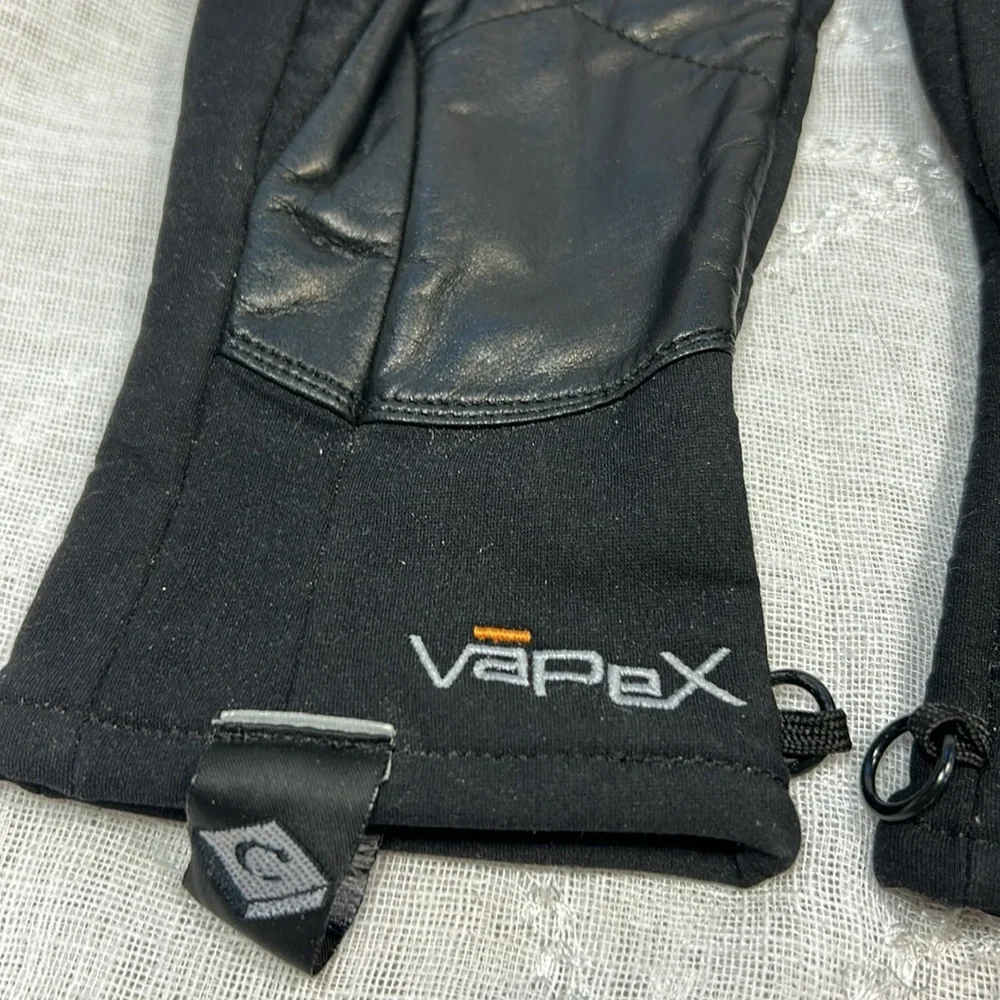 Black diamond leather cowhide ski snowboard winter gloves